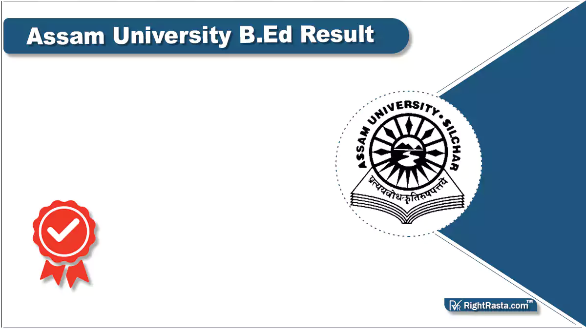 Assam University B.Ed Result