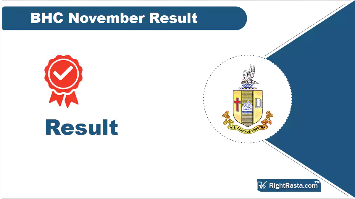 BHC November Result