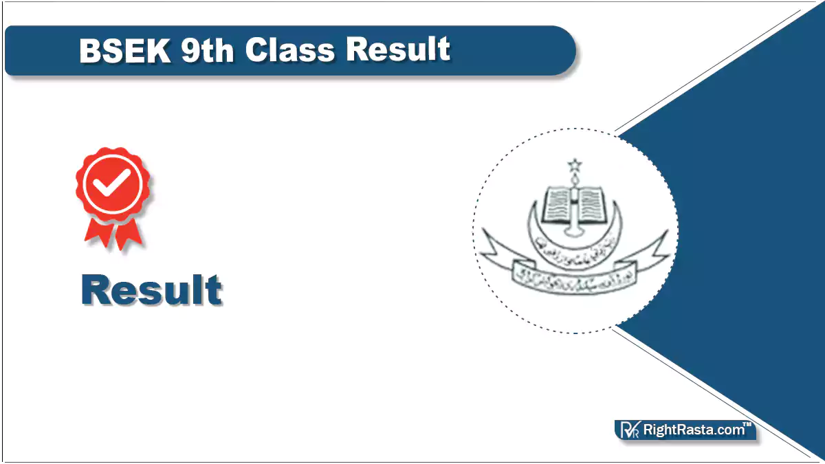 BSEK 9th Class Result
