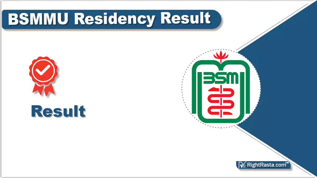 BSMMU Residency Result