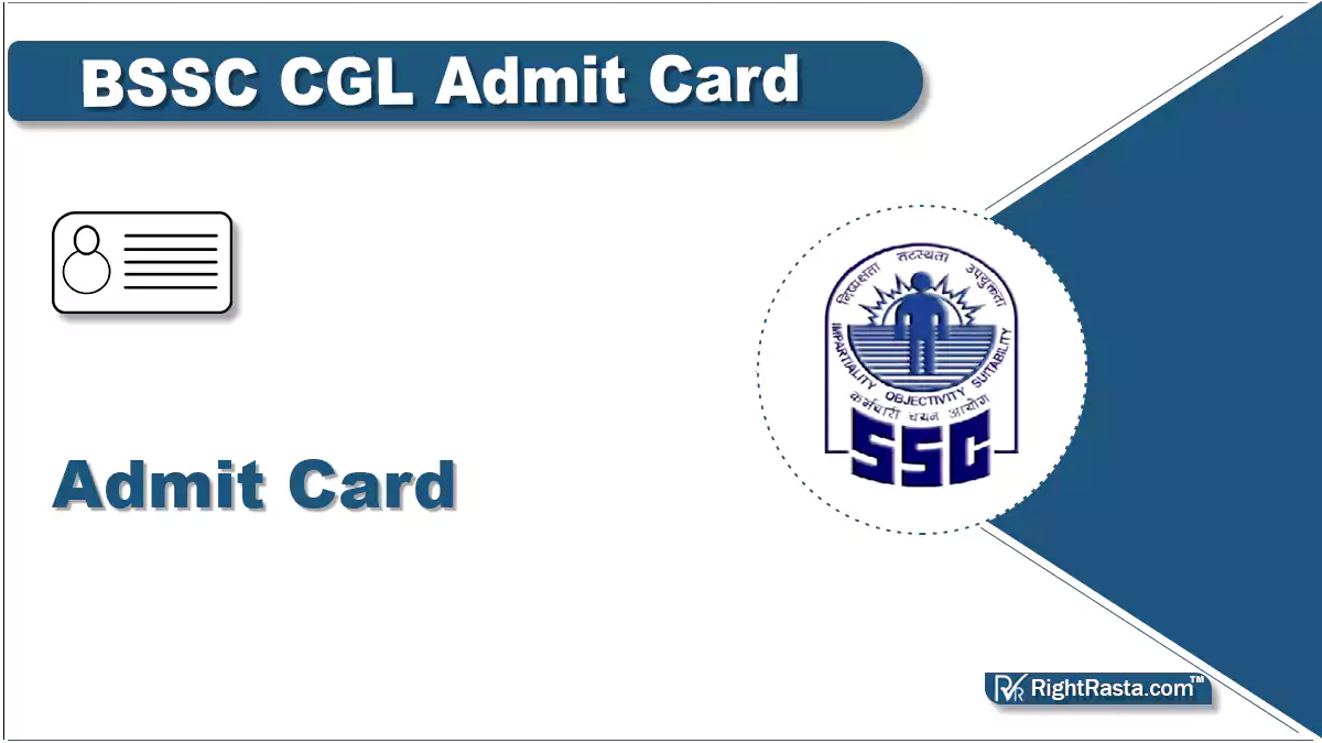 BSSC CGL Admit Card