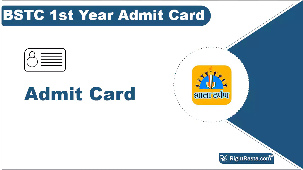 BSTC 1st Year Admit Card