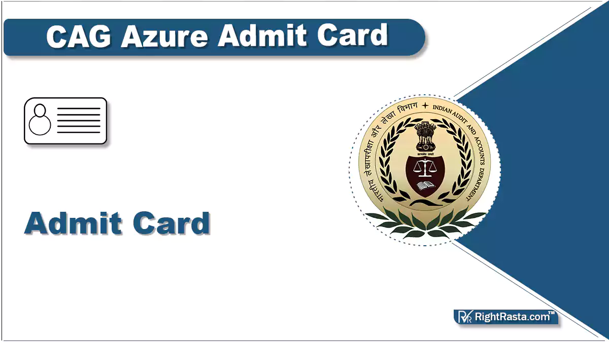 CAG Azure Admit Card