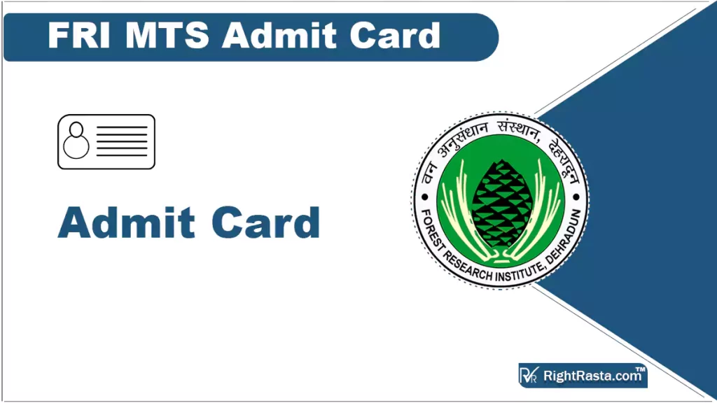 FRI MTS Admit Card