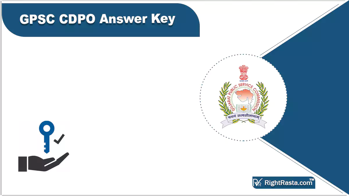 GPSC CDPO Answer Key