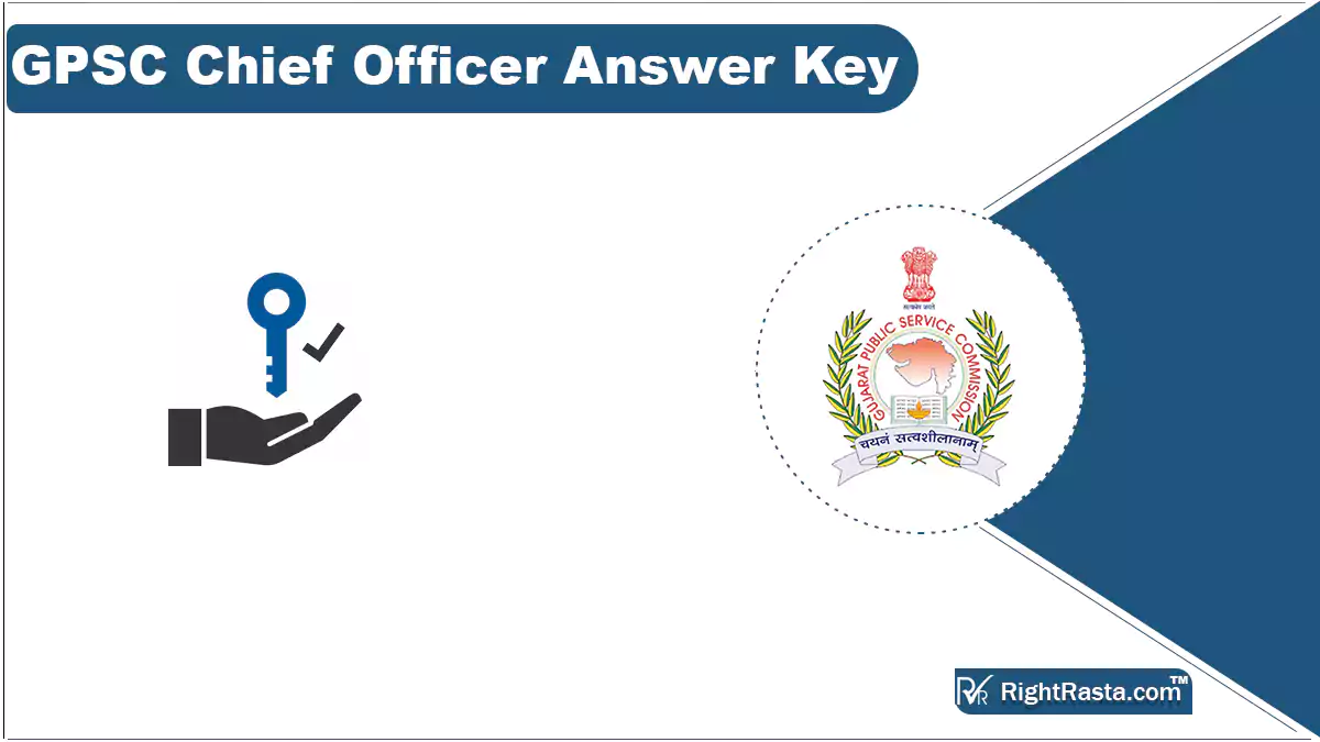 GPSC Chief Officer Answer Key