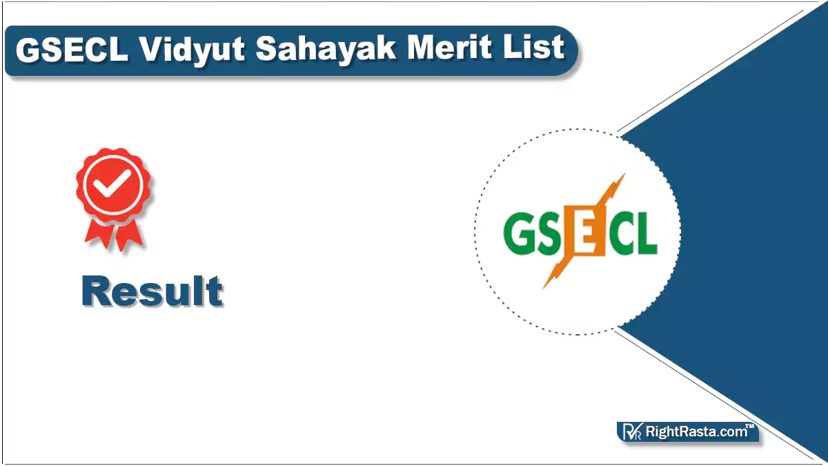 GSECL Vidyut Sahayak Merit List