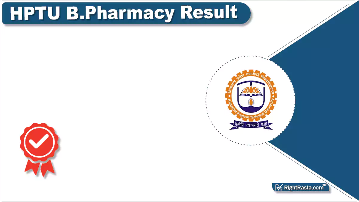 HPTU B.Pharmacy Result