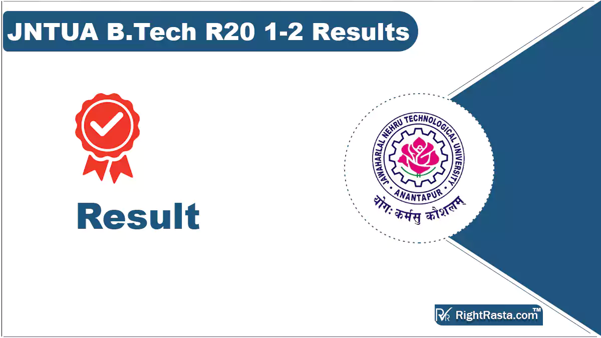 JNTUA B.Tech R20 1-2 Results