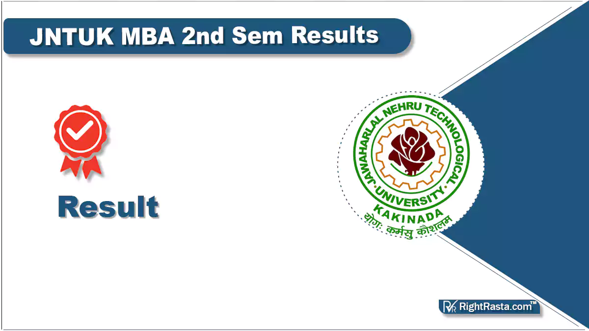 JNTUK MBA 2nd Sem Results