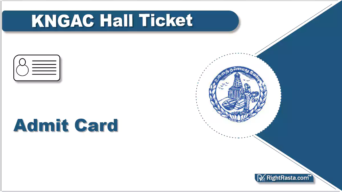 KNGAC Hall Ticket