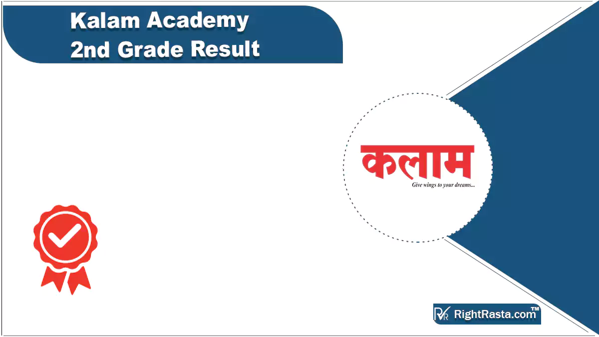Kalam Academy 2nd Grade Result