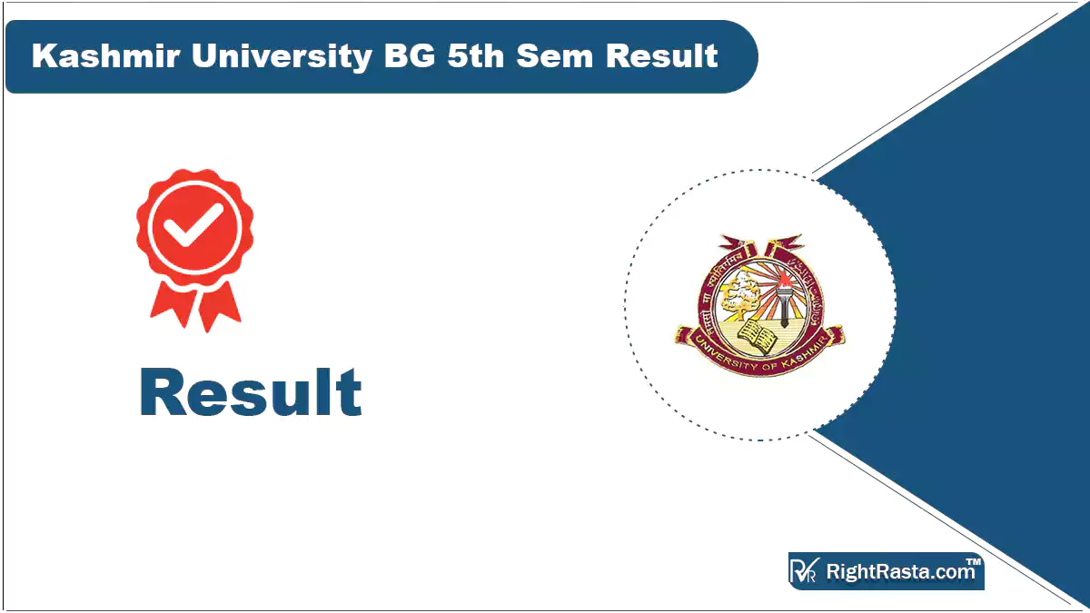 Kashmir University BG 5th Sem Result
