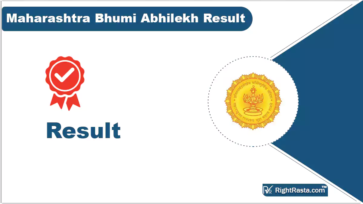 Maharashtra Bhumi Abhilekh Result