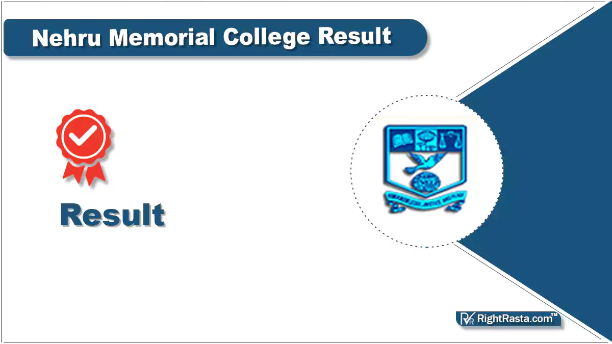 Nehru Memorial College Result