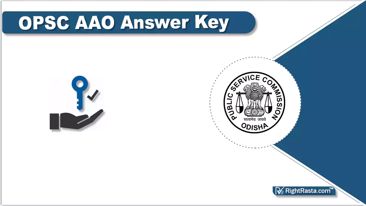 OPSC AAO Answer Key