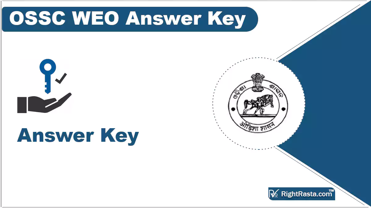 OSSC WEO Answer Key