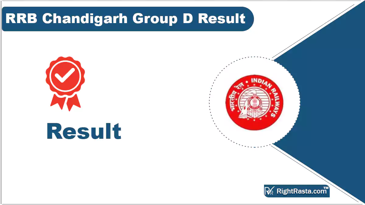 RRB Chandigarh Group D Result