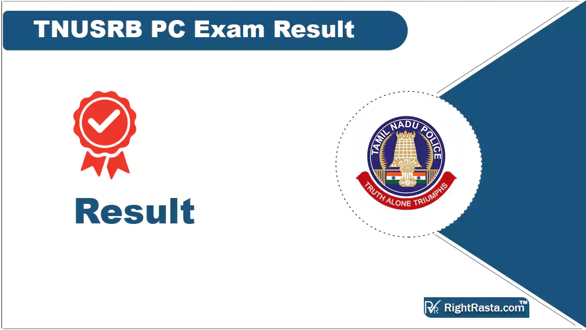 TNUSRB PC Exam Result