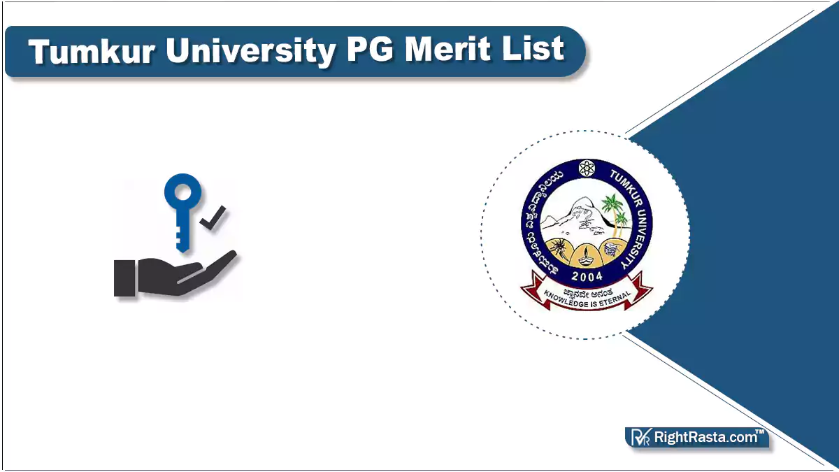 Tumkur University PG Merit List
