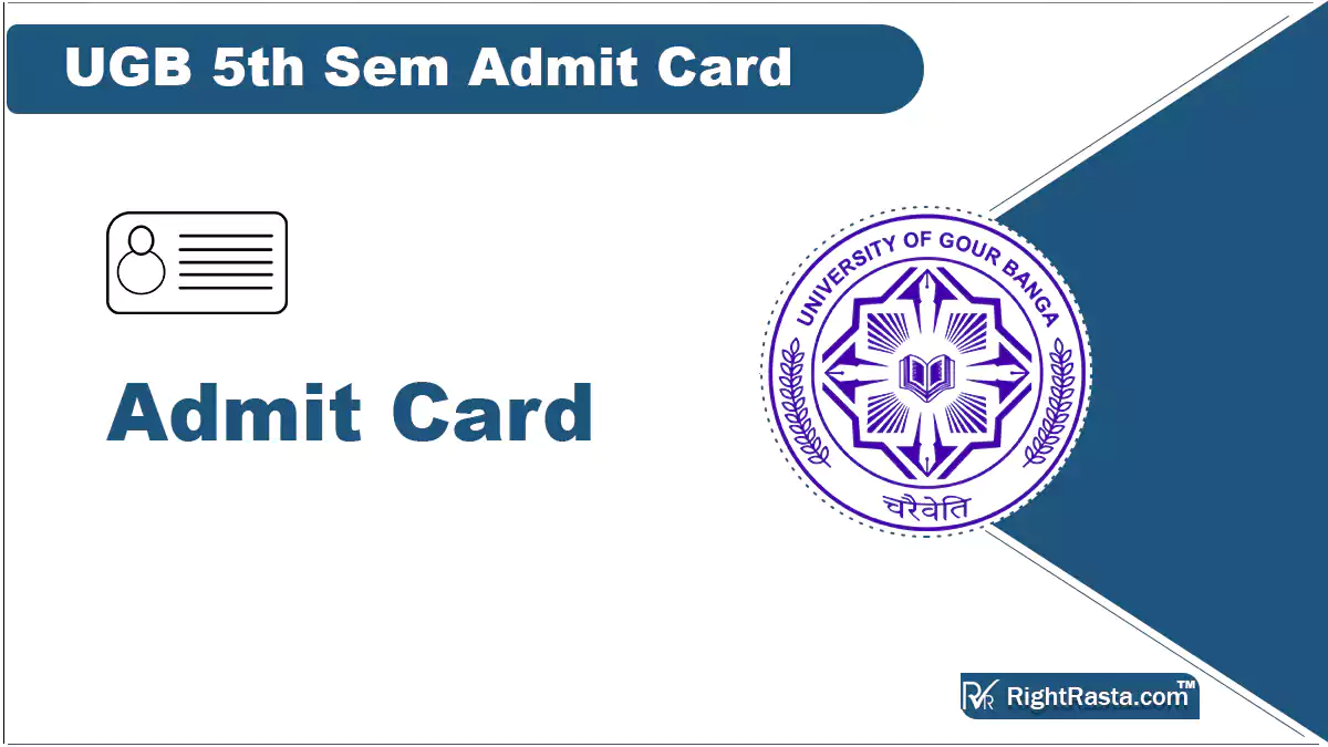 UGB 5th Sem Admit Card
