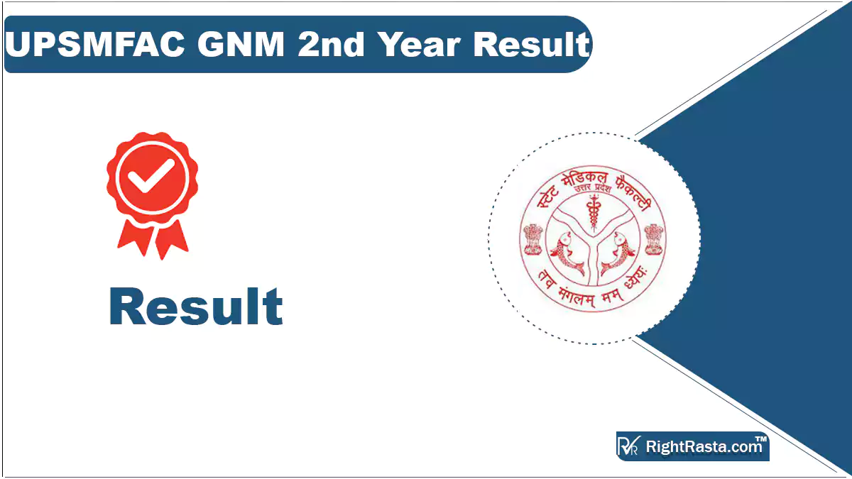 UPSMFAC GNM 2nd Year Result