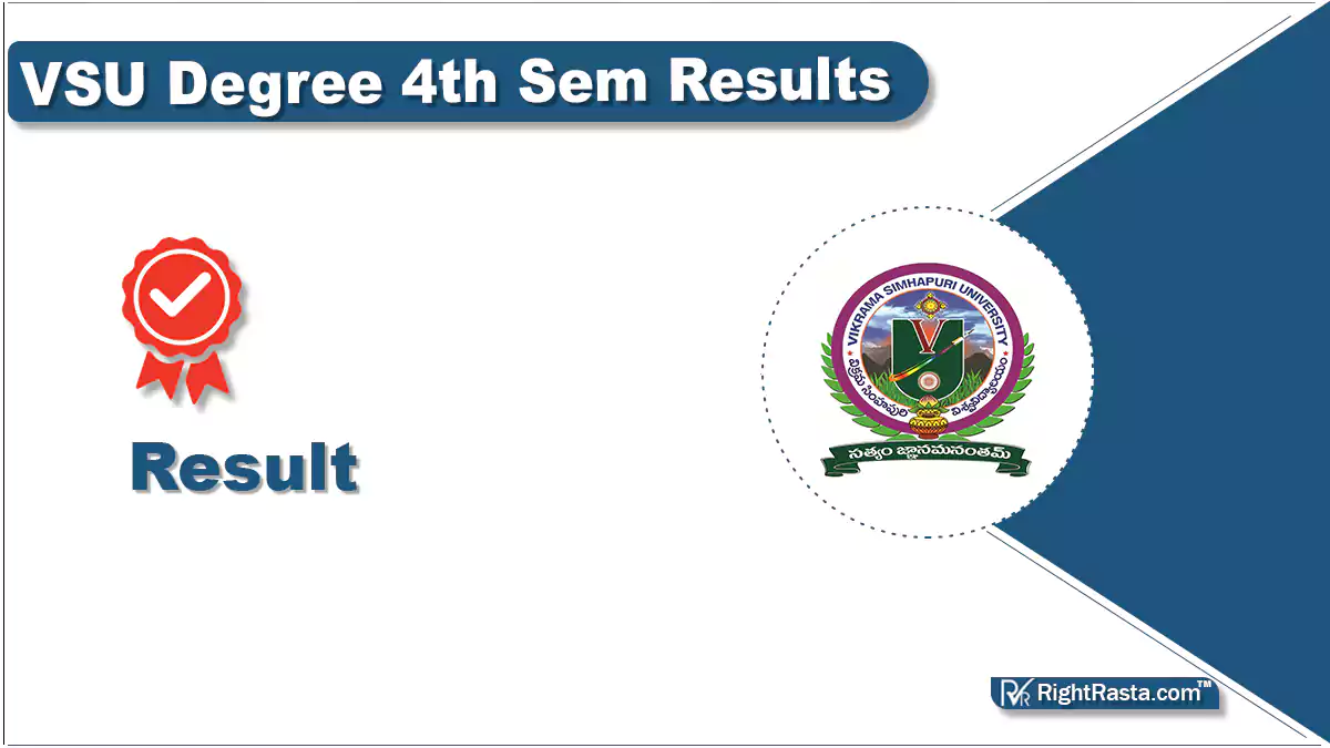 VSU Degree 4th Sem Results
