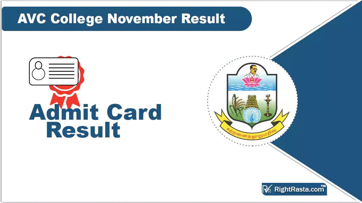 AVC College November Result