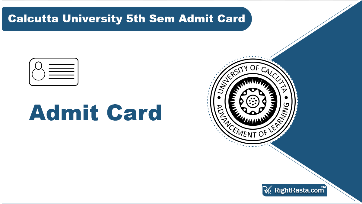 Calcutta University 5th Sem Admit Card