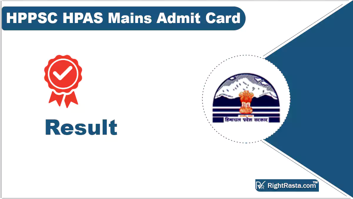 HPPSC HPAS Mains Admit Card