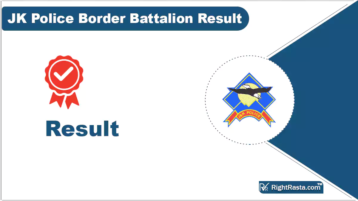JK Police Border Battalion Result