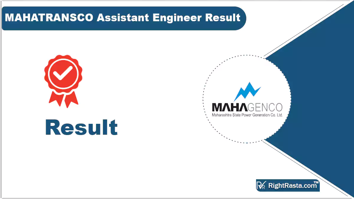 MAHATRANSCO Assistant Engineer Result