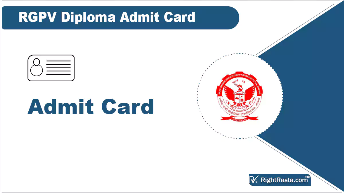 RGPV Diploma Admit Card