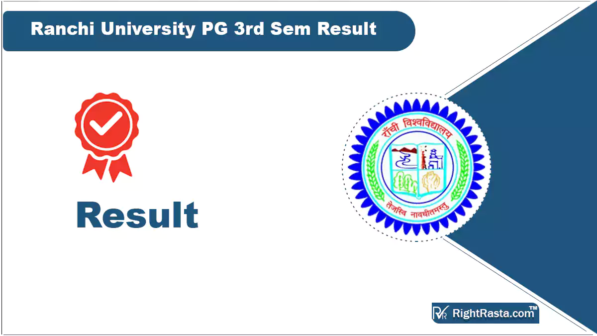 Ranchi University PG 3rd Sem Result