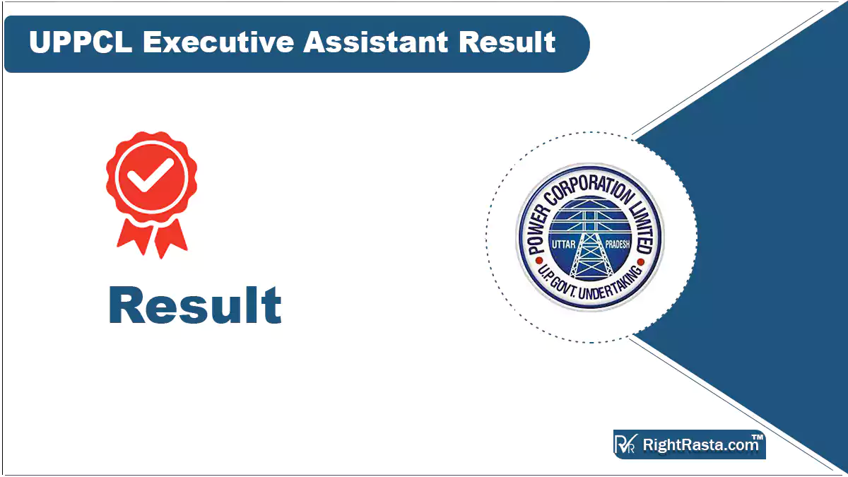 UPPCL Executive Assistant Result