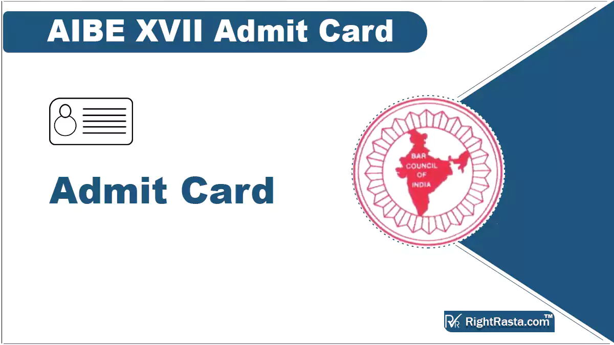 AIBE XVII Admit Card