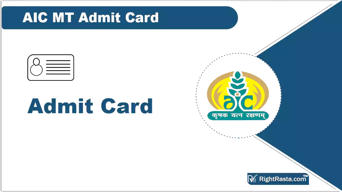 AIC MT Admit Card