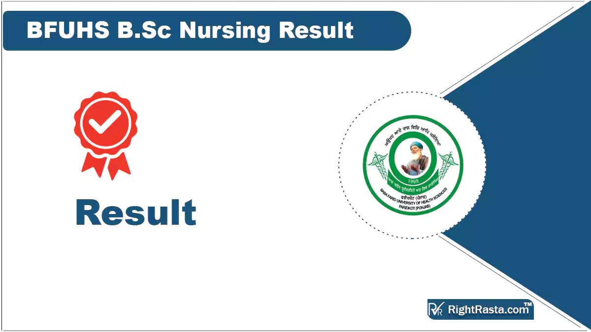 BFUHS B.Sc Nursing Result