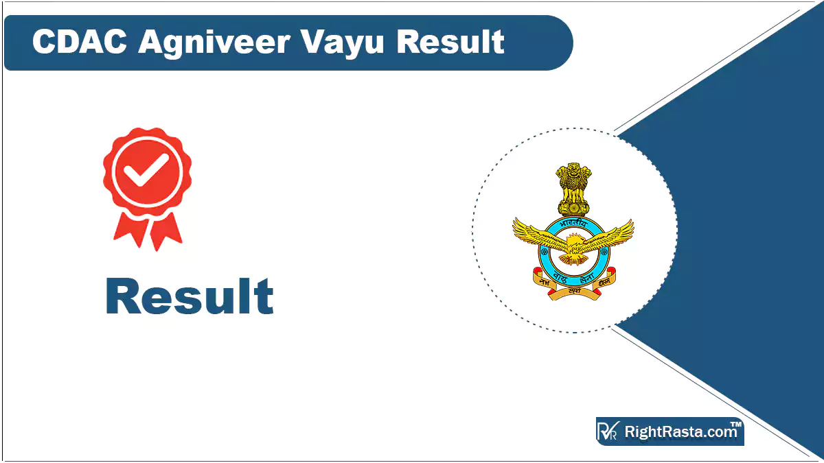 CDAC Agniveer Vayu Result