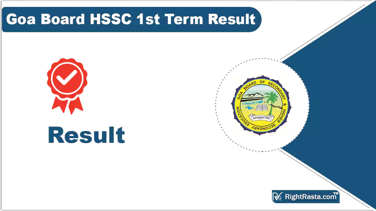Goa Board HSSC 1st Term Result