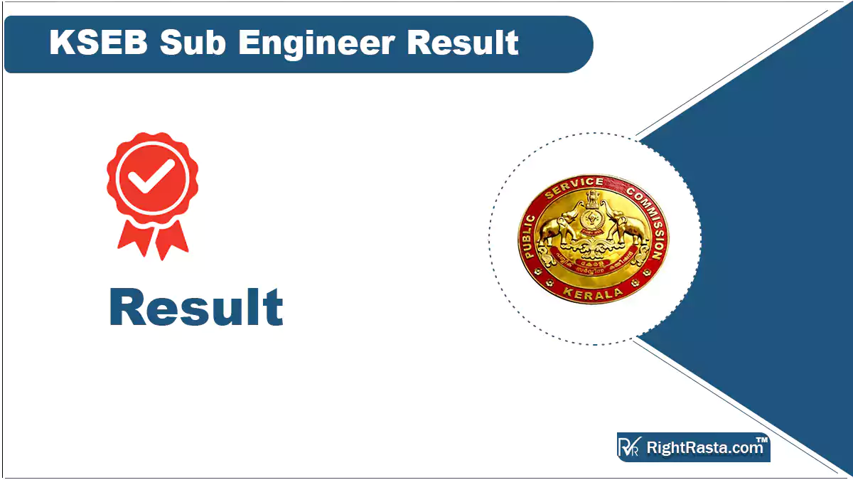 KSEB Sub Engineer Result