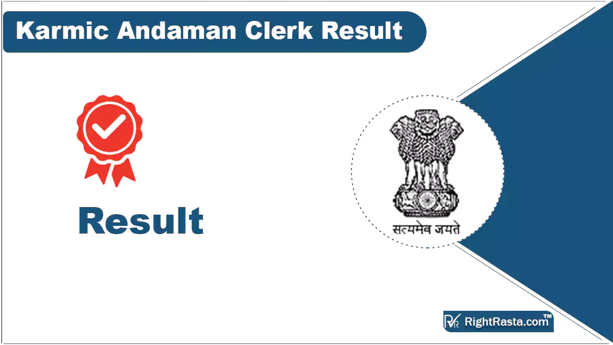 Karmic Andaman Clerk Result