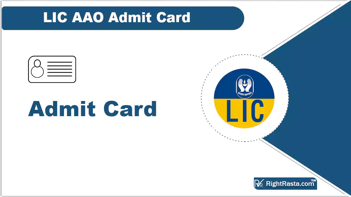 LIC AAO Admit Card