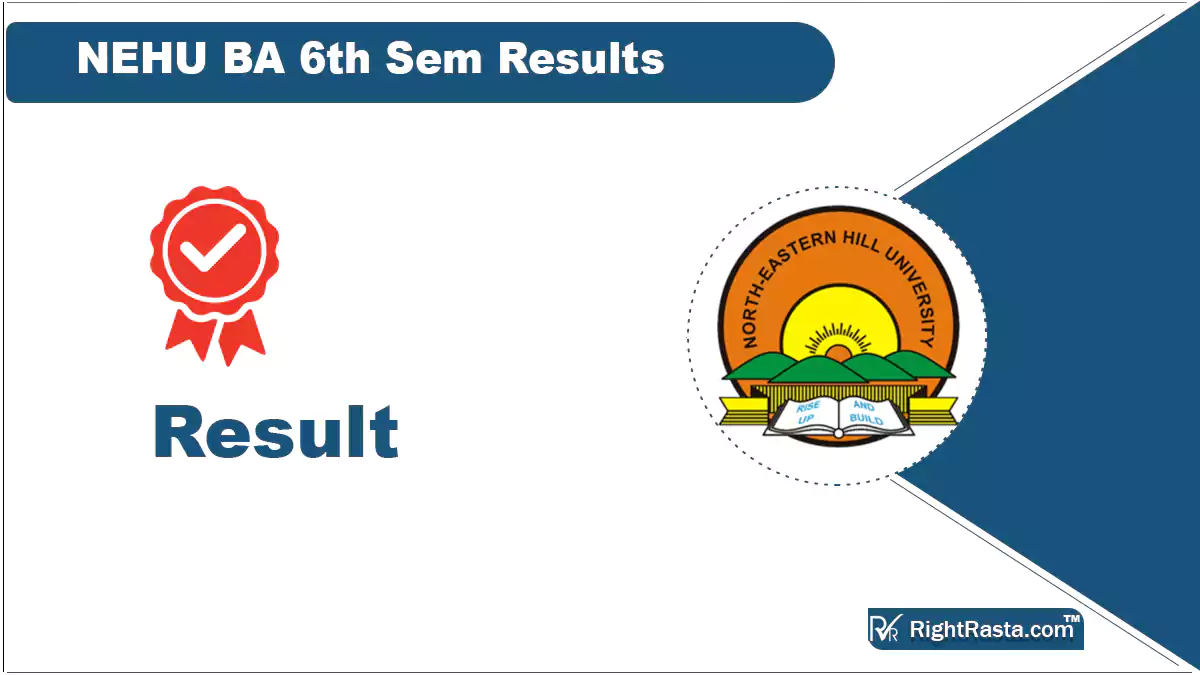 NEHU BA 6th Sem Results