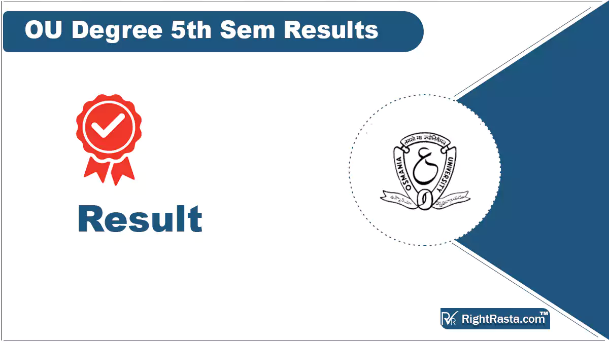OU Degree 5th Sem Results