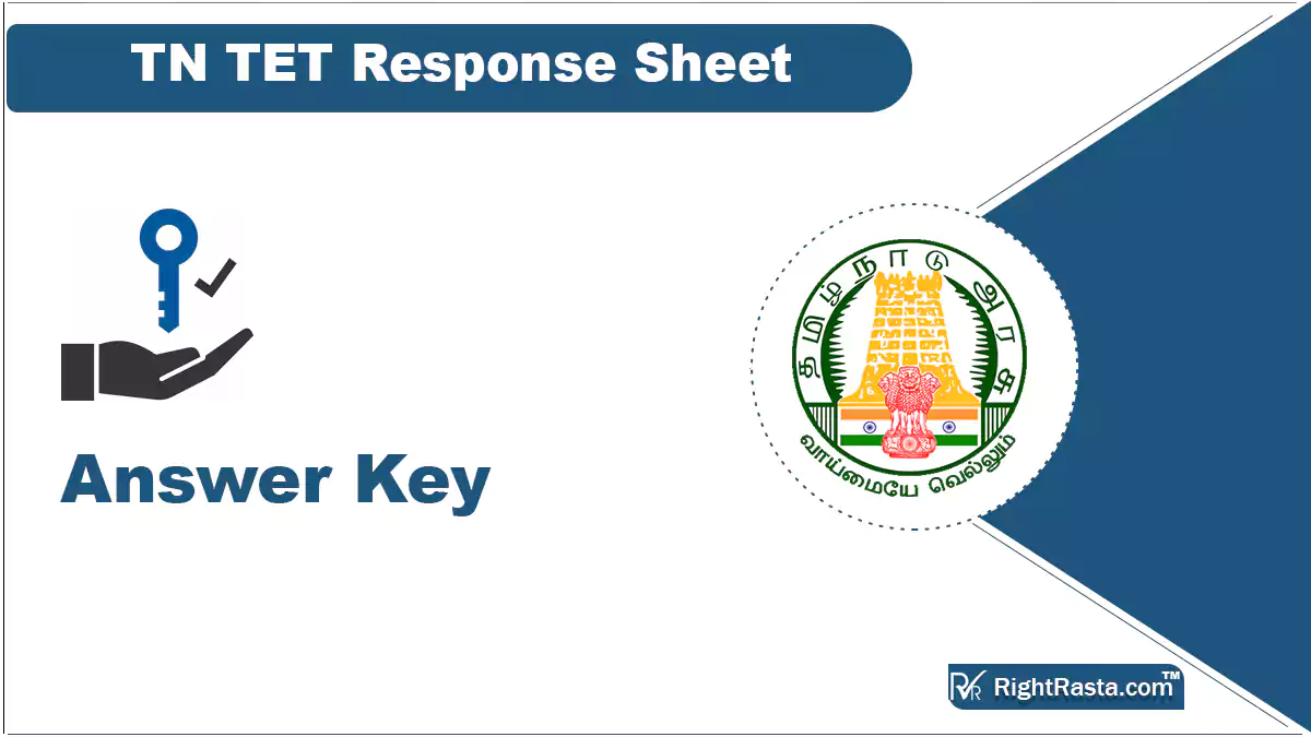 TN TET Response Sheet