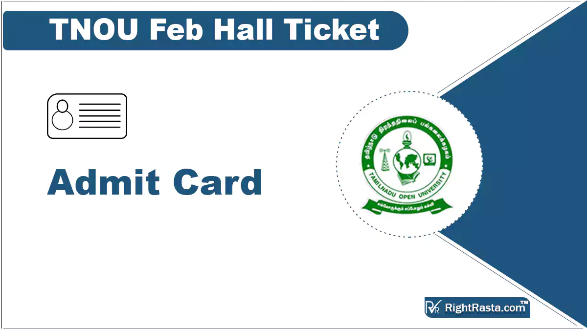 TNOU Feb Hall Ticket