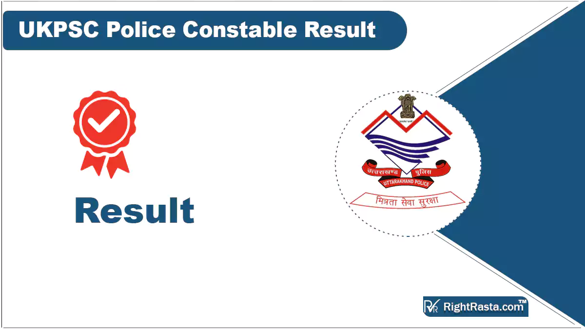 UKPSC Police Constable Result