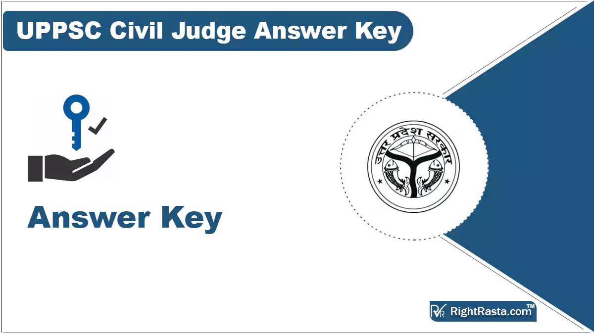 UPPSC Civil Judge Answer Key
