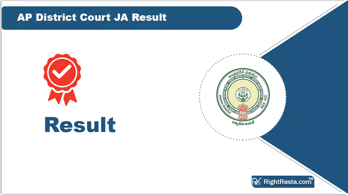 AP District Court JA Result